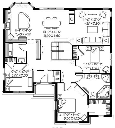 house floor plans images  pinterest homes house blueprints   houses