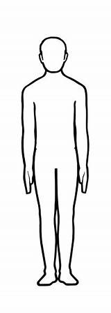Outline Body Human Printable Clipart Clip sketch template