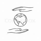 Earth Holding Hand Drawing Hands Getdrawings sketch template