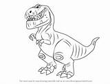 Dinosaur Good Draw Butch Drawing Step Drawingtutorials101 Cartoon Learn Tutorials sketch template