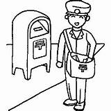 Mailman Coloring Clipart Pages Drawing Occupation Clip Cliparts Kids Printable Sheets Sheet Postman Labor Jobs Preschool Printables Gif Getdrawings Color sketch template