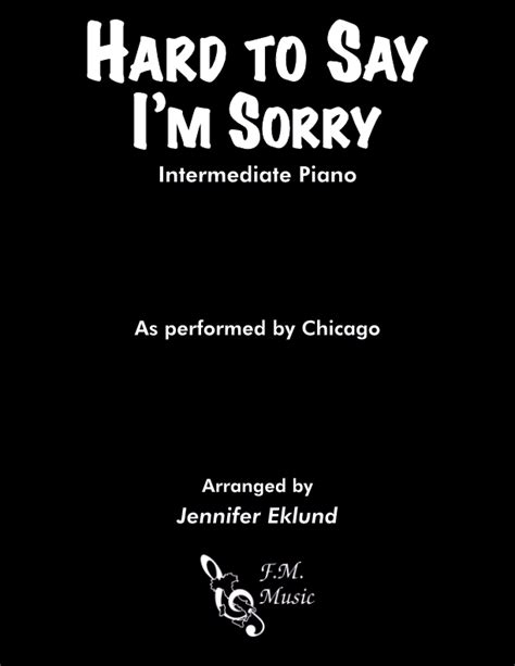 hard   im  intermediate piano  chicago peter cetera fm sheet  pop