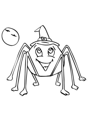 spider coloring pages printable