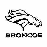 Broncos Denver Coloring Pages Logo Colouring Sketch sketch template