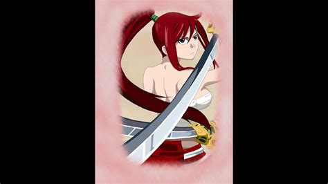 crazy george draws fairy tail erza scarlet japanese cloth time