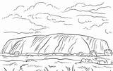 Uluru Ayers sketch template
