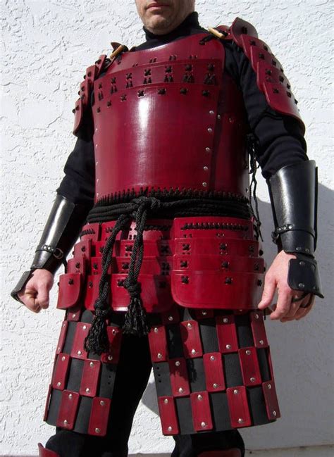 red samurai   dale elad samurai armor costume armour fashion