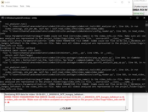 simba video parameters file error issue  sgoldenlabsimba github