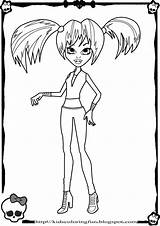 Monster High Coloring Pages Abbey Pl Clawdeen sketch template