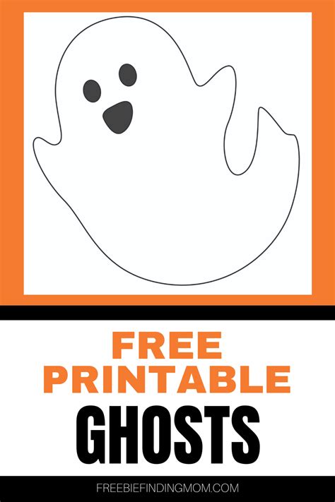ghost printables  print  ghost outline  stick