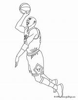 Michael Colorear Hellokids Tiro Suspension Desenho Coloringhome Dunking Baloncesto Getdrawings sketch template