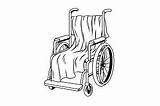 Wheelchair Plaid Coloring Vector Book sketch template