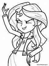 Pony Little Coloring Pages Human Equestria Girls Sunset Library Clipart Shimmer sketch template