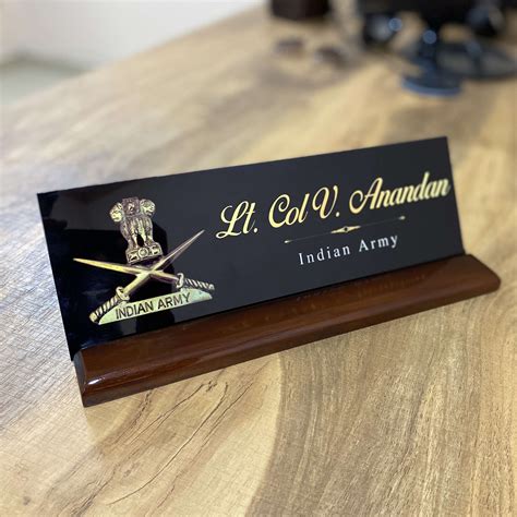 printed desk  plate corporate office nameplates royal gifts