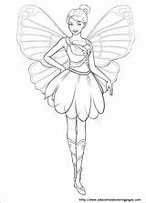 Barbie Mariposa Coloring Pages Printable Colouring sketch template