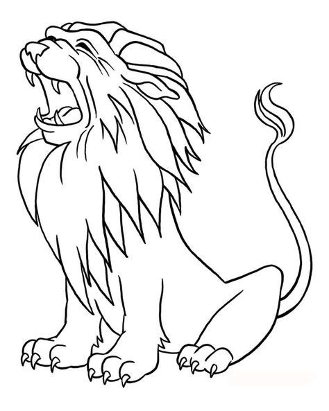 lion lion roaring coloring page lions lion coloring pages