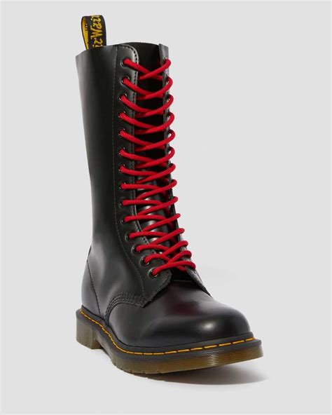 cm red polyester  laces dr martens