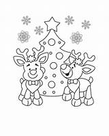 Kerst Kerstmis Kerstboom Rendieren Kerstkleurplaat Kinderkleurplaten Kerstkleurplaten Kleuters sketch template