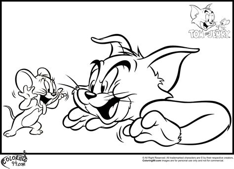 tom  jerry coloring pages team colors
