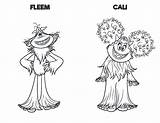 Smallfoot Coloring Pages Movie Cali Printable Print Scribblefun Sheets Size sketch template
