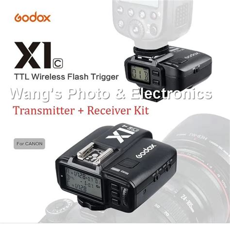 godox x1c e ttl ii wireless flash trigger kit for canon eos digital