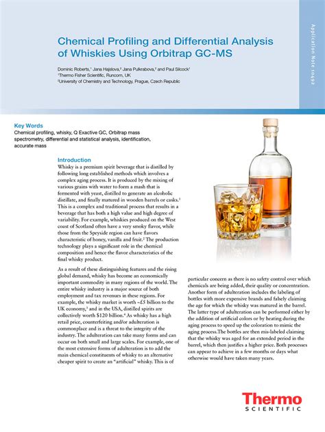 Perfil Químico Y Análisis Diferencial De Whiskies Con El Sistema