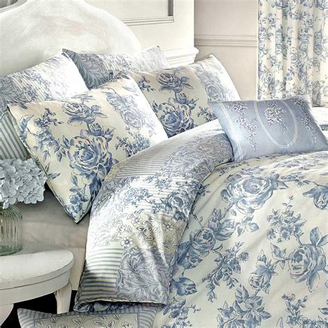 blue duvet covers floral patchwork toile country quilt cover luxury