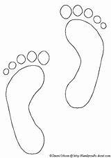 Template Footprint Footprints Feet Jesus Printable Outline Coloring Crafts Templates Patterns Foot Baby Kids Print Pattern Clipart Stencil Pages Human sketch template