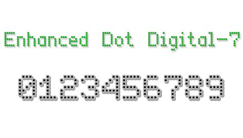 enhanced dot digital  font style  fontspace