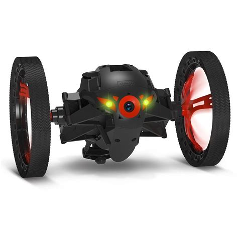 parrot minidrone jumping sumo black connected toy wide angle fpv camera freeflight  app