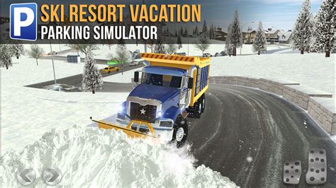 Ski Resort Parking Sim Ice Road Snow Plow Trucker Trucker Plow Snow