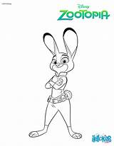 Zootopia Judy Hopps Coloring Pages Color Disney Online Print Hellokids sketch template