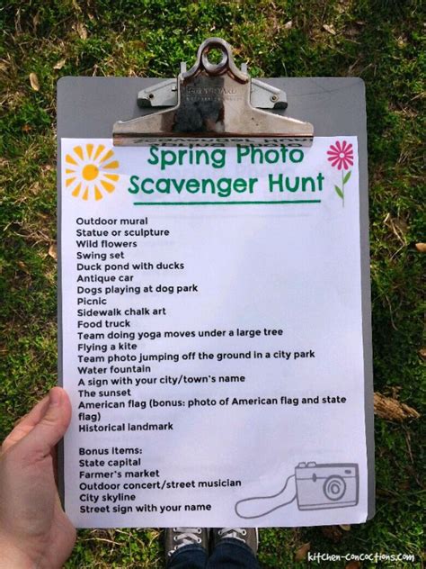 spring photo scavenger hunt kitchen concoctions