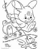Easter Coloring Pages Color Print Printable Sheets Bunny sketch template