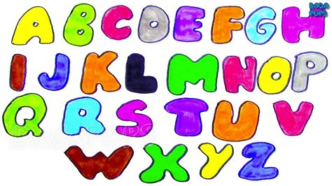 alphabets coloring and drawing abcdefghijklmnopqrstuvwxyz