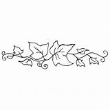 Ivy Leaf Clipart Border Vine Patterns Outline Drawing Stamps Stencils Tattoo Rubber Leaves Vines Hobbycraft Stamp Ink Poison Clip Embroidery sketch template