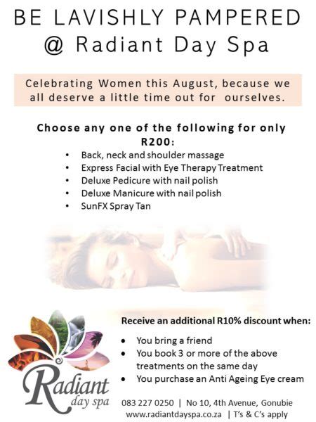 radiant day spa womans day radiant skin health