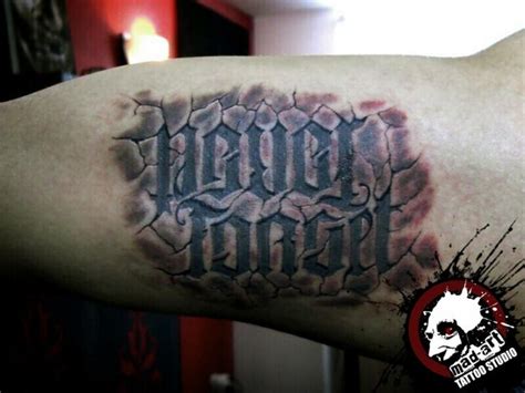 gothic font lettering tattoo by mad art tattoo best