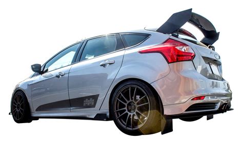 race rear wing spoiler    ford focus st mk  st  rally innovations