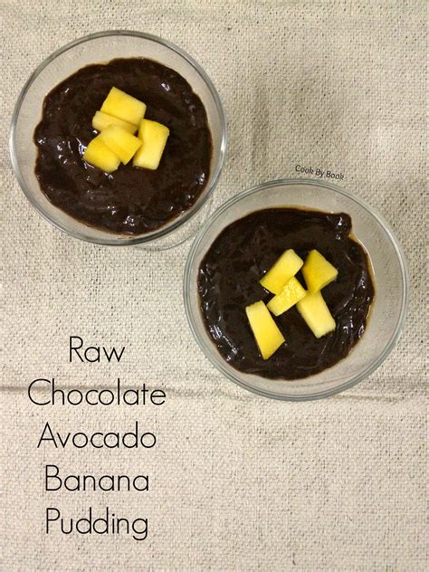 skinny chocolate avocado banana pudding and pops raw ~ for two cook by book