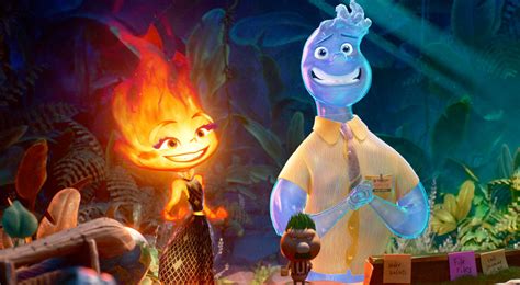 pixar introduces ember and wade as opposites in the elemental teaser