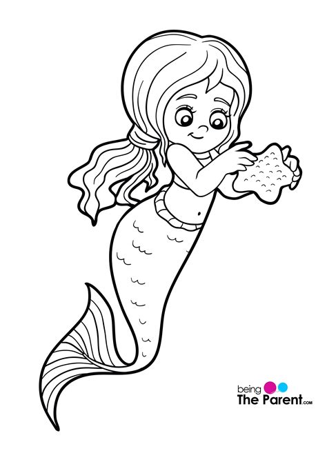 baby  mermaid coloring pages    beauty   beast