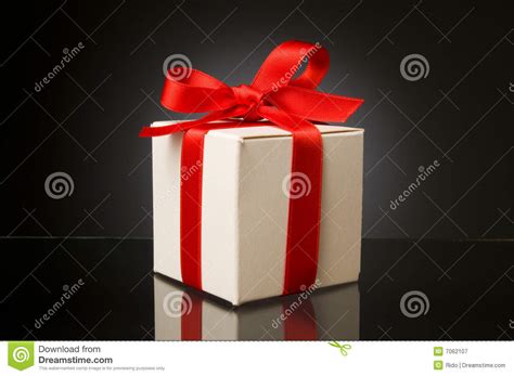 special gift stock image image  ribbon present cube