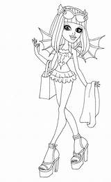 Monster High Rochelle Coloring Pages Choose Board Drawings sketch template
