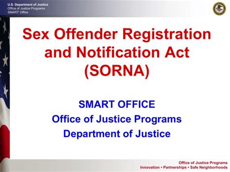 Sex Offender Registration And Notification Act
