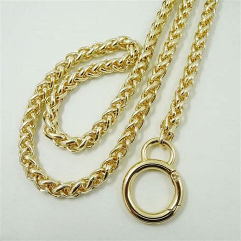 mm gold replacement chain shoulder strap metal link clasp purse chain bag chains replacement