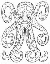 Coloring Pages Octopus Printable Print Adults Color Book Cards Colouring Kids Sea Baby Kawaii Getcolorings Amazing Creature Getdrawings Entitlementtrap sketch template