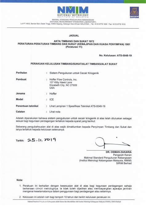 hoffer ice patent approval  sirim nmim instrumentation petroleum services asia sdn bhd
