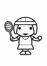 Tennisspielerin Malvorlage Herunterladen Große sketch template