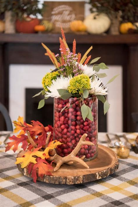 easy diy centerpieces  thanksgiving  favorite fall table
